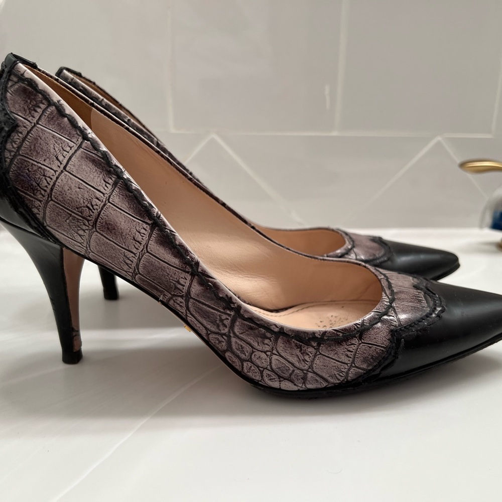 Prada snakeskin heels